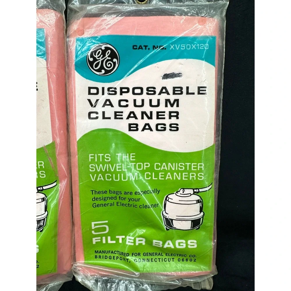 General Electric GE Swivel Top Canister Vacuum Bags 2 Packs 10 Bags XV50X120